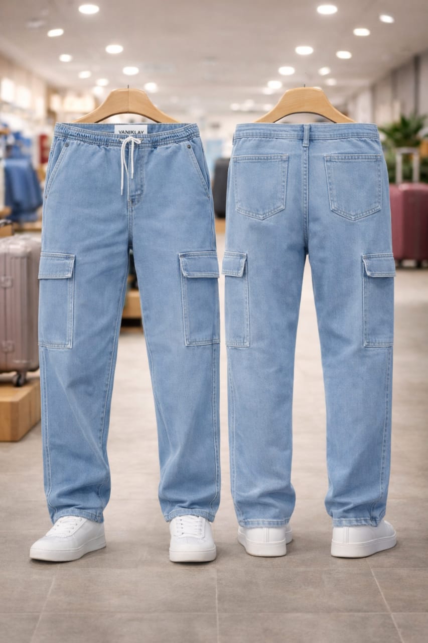 Cargo Denim Jeans