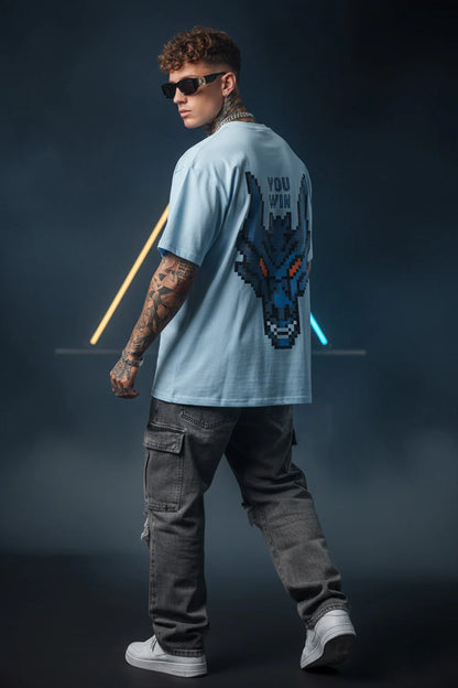 🏆 YOU WIN Dutch Canal Oversized Back Graphic Printed T-Shirt